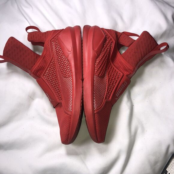 PUMA Fierce Sneakers Fenty Women Size 8.5 Red Core Quilted Training LaceLess - Picture 9 of 10